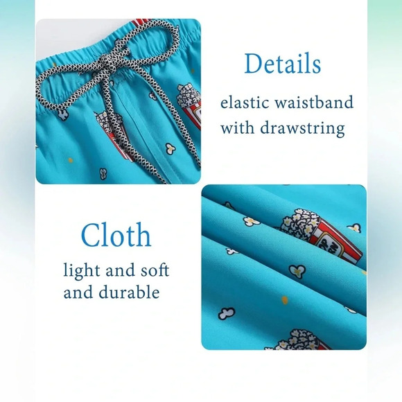 Biwisy Mens Swim Trunks Quick Dry Swim Shorts Mesh Lining Sz M NWT #001 - Picture 4 of 6